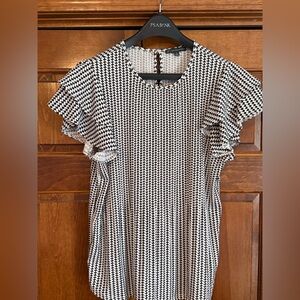 Black and White Houndstooth Dress